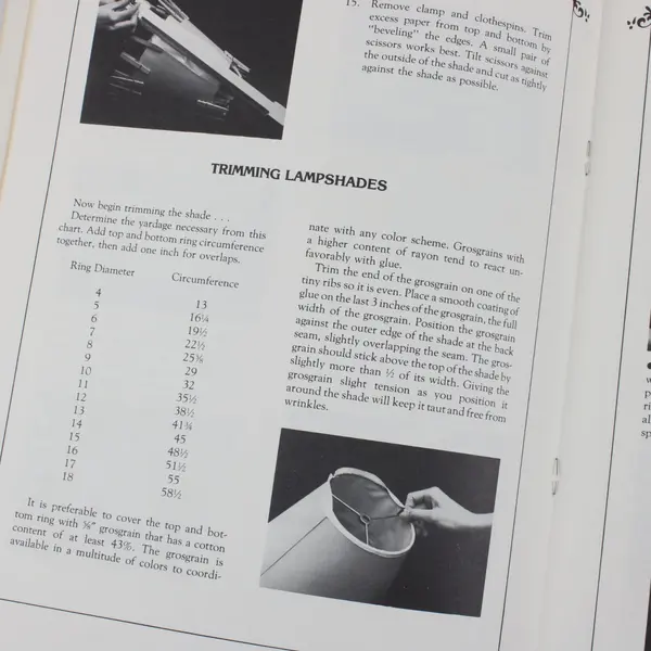 Vintage 1982 Basics Of Lampshade Crafting by Judy Tripp Paperback Good