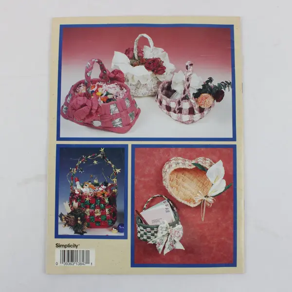 Vintage 1993 Simplicity #3740 Paper Twist Baskets Robin Greenwood Paperback