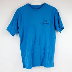 Realtree Fishing T-Shirt Men's Medium M 38-40 Blue Short Sleeve