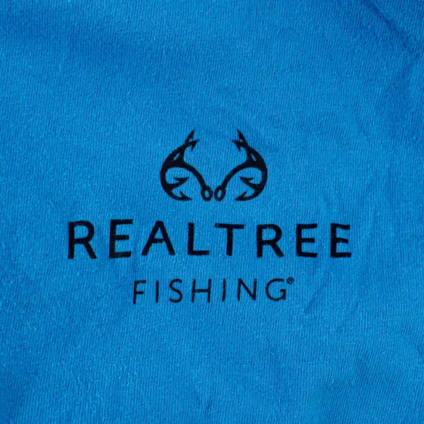 Realtree Fishing T-Shirt Men's Medium M 38-40 Blue Short Sleeve