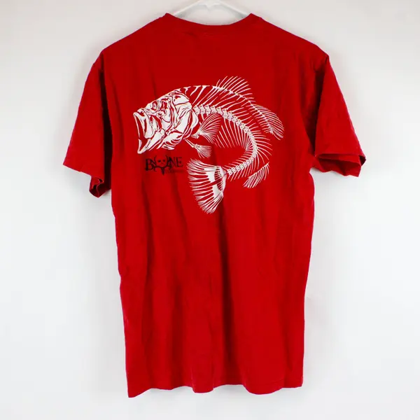 Bone Collector Men's Red T-Shirt Short Sleeve Hunting Tee Size M 38-40