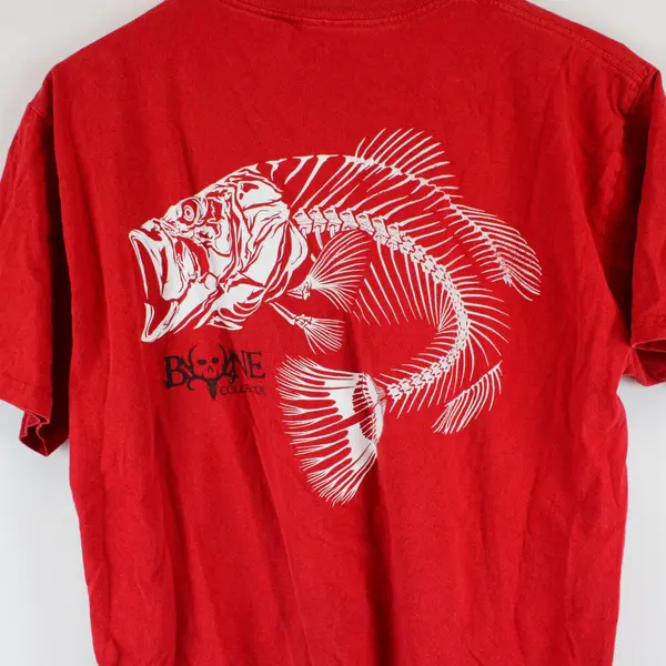 Bone Collector Men's Red T-Shirt Short Sleeve Hunting Tee Size M 38-40