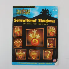 Pumpkin Masters Sensational Shadows Carving Pattern Book Martha Zellner 2003 Pbk
