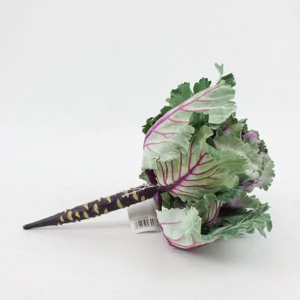 RAZ Imports Lot of 3 Faux Cabbage Plants Artificial Greenery Decor