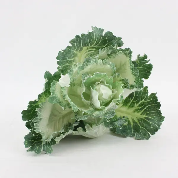 RAZ Imports Lot of 3 Faux Cabbage Plants Artificial Greenery Decor