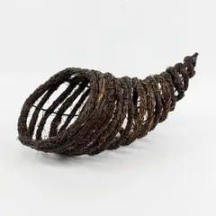 14" Rustic Grapevine Cornucopia Horn of Plenty Harvest Decor