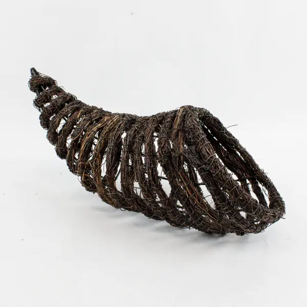 14" Rustic Grapevine Cornucopia Horn of Plenty Harvest Decor