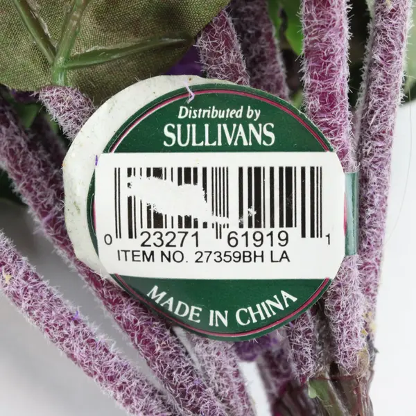 Lot of 4 Sullivans Artificial Light Purple African Violet Flowers