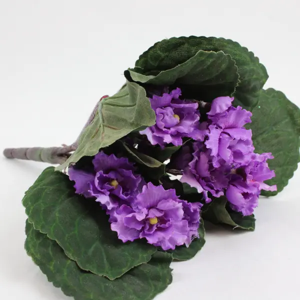 Lot of 4 Sullivans Artificial Light Purple African Violet Flowers