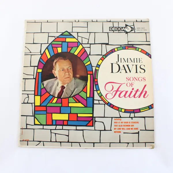 Jimmie Davis Songs Of Faith Decca DL 4220 12" Vinyl LP
