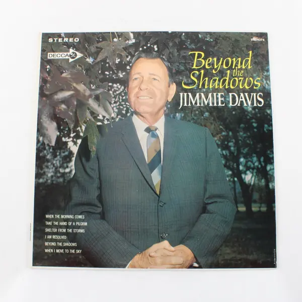 Jimmie Davis Beyond the Shadows Decca 12" Vinyl LP Record