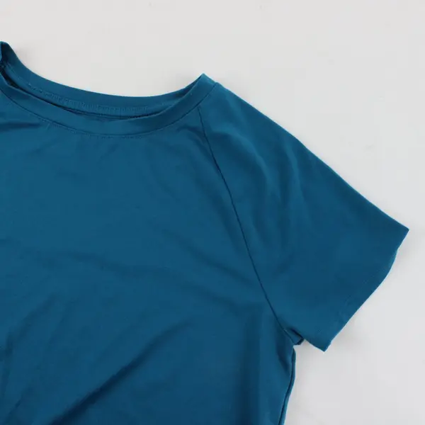 Athletic Works Turquoise Blue Sportswear Short Sleeve Shirt Youth L (10-12) 