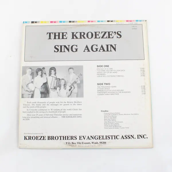 The Kroeze's Sing Again 12" Vinyl Record