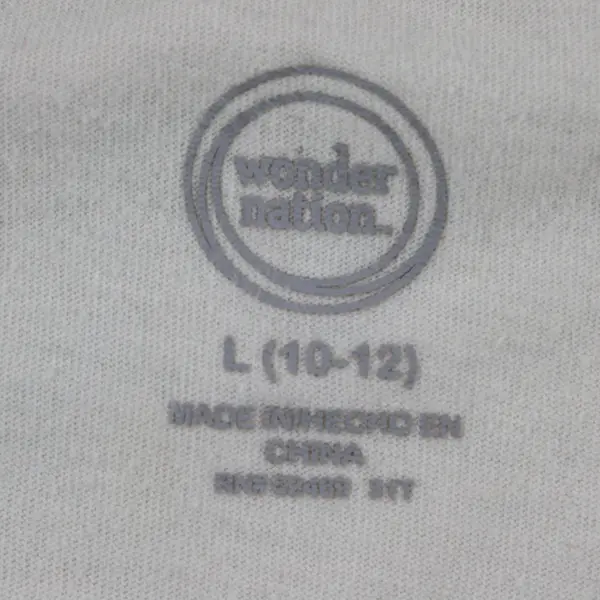 Wonder Nation Off White Explore Your World Short Sleeve T-Shirt Youth L 10-12