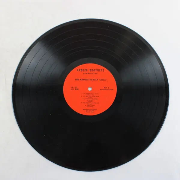 Kroeze Bros. Evangelistic Team The Kroeze Family Sings 12" LP LP 103