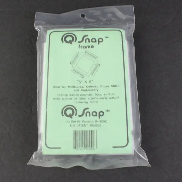 Pack Q Snap Plastic Clip Frame Kit for Needlework/Embroidery or Miniatures, New 