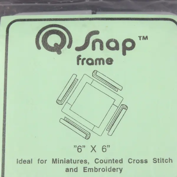 Pack Q Snap Plastic Clip Frame Kit for Needlework/Embroidery or Miniatures, New 