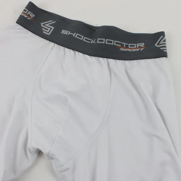 Shock Doctor Sport White Compression Shorts Men's Medium