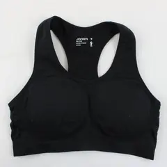 Jockey Black Racer Back Padded Sports Bra Size M