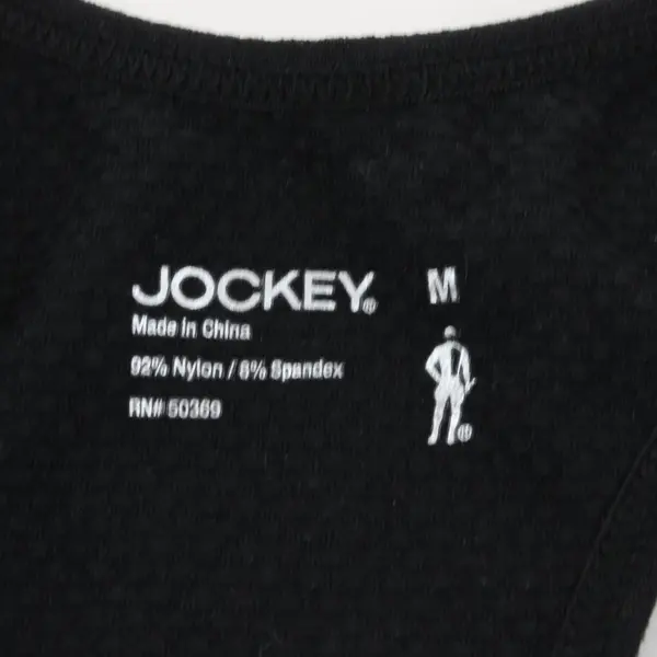 Jockey Black Racer Back Padded Sports Bra Size M