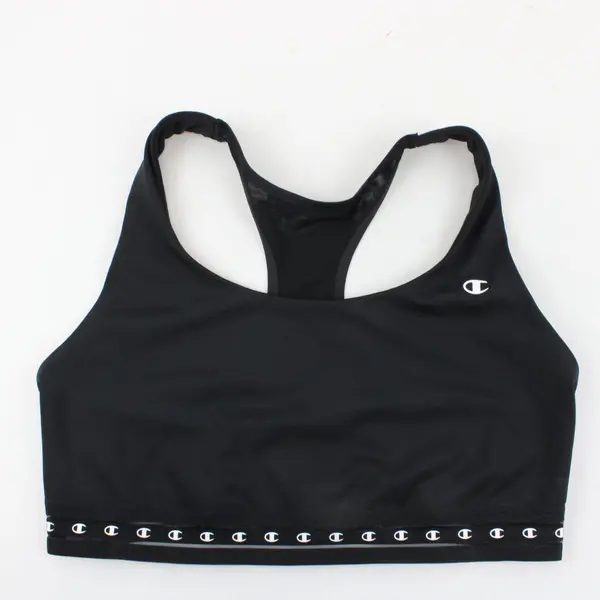 Champion Black Racer Back Sports Bra Unmarked Size