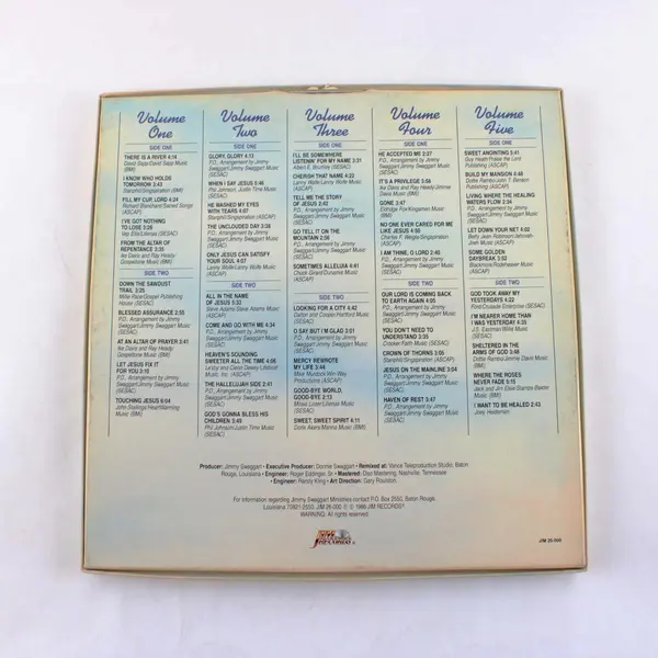The Best Of Jimmy Swaggart 5-Record 12" Vinyl Box Set Gospel