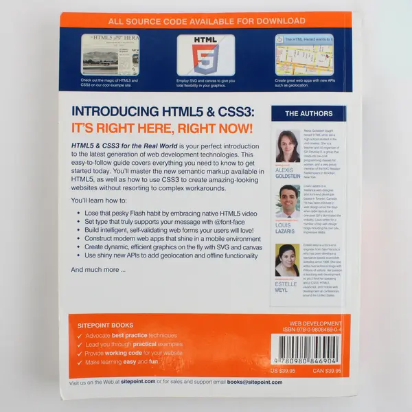 HTML5 & CSS3 for the Real World SitePoint Web Design Book