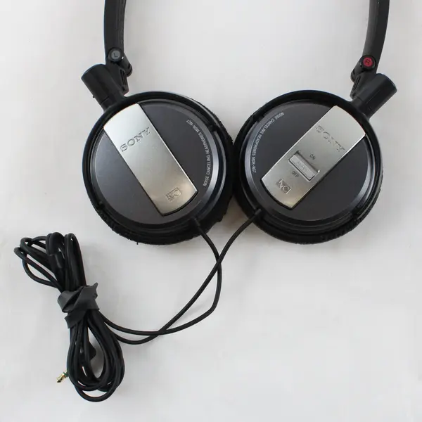 Sony MDR-NC7 Noise Canceling Headphones Black Foldable Used