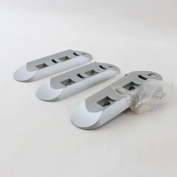 Lot of 3 Silver Dispenser Mounting Plates Brackets Keyhole Slots