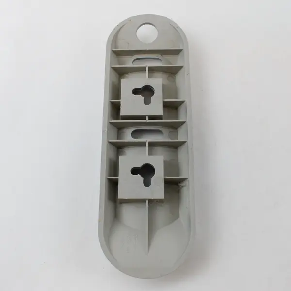 Lot of 3 Silver Dispenser Mounting Plates Brackets Keyhole Slots