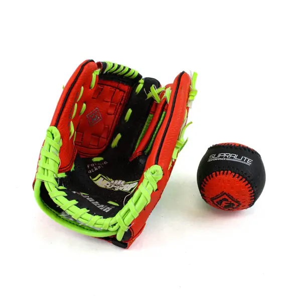 Franklin Sports NeoGrip Youth T-Ball Glove + Ball Red Black Green Boys/Girls