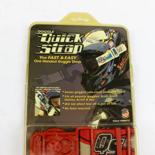Roko Quick Strap 3115-003 Red 2-Piece Replacement Goggle Strap Kit
