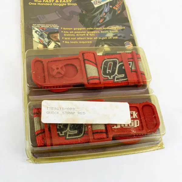 Roko Quick Strap 3115-003 Red 2-Piece Replacement Goggle Strap Kit