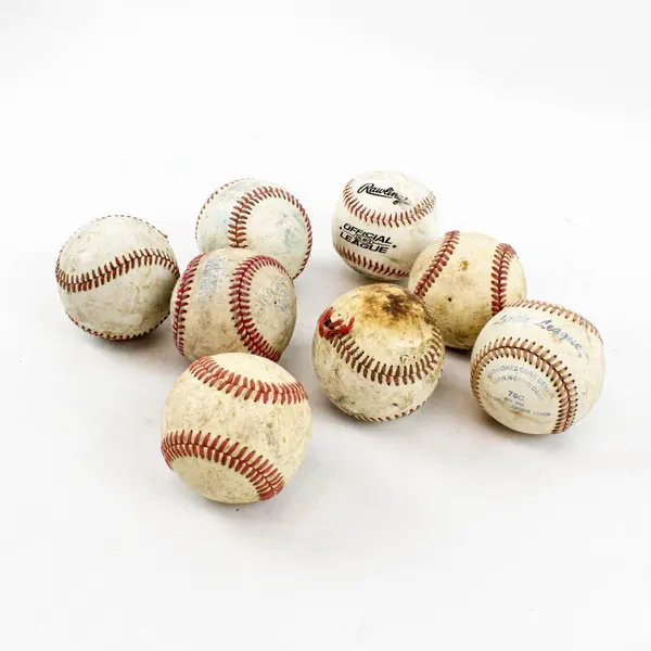 Lot of 8 Used Assorted Baseballs Rawlings & More Practice Display