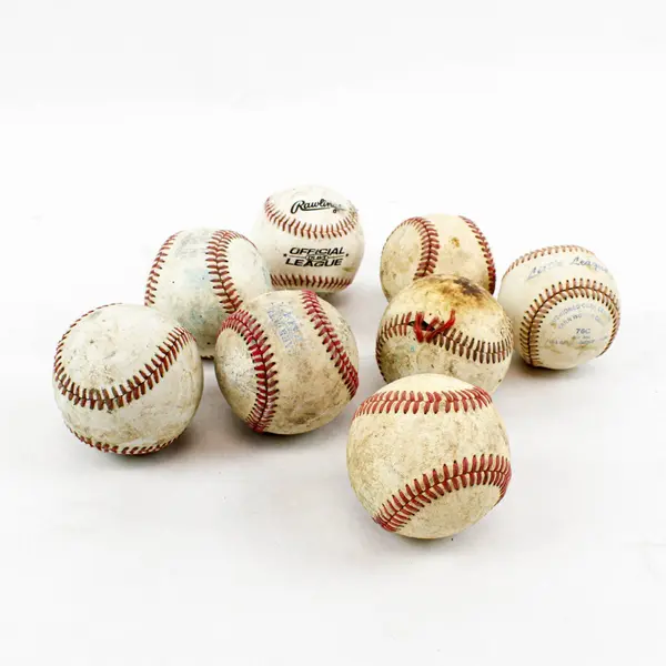 Lot of 8 Used Assorted Baseballs Rawlings & More Practice Display