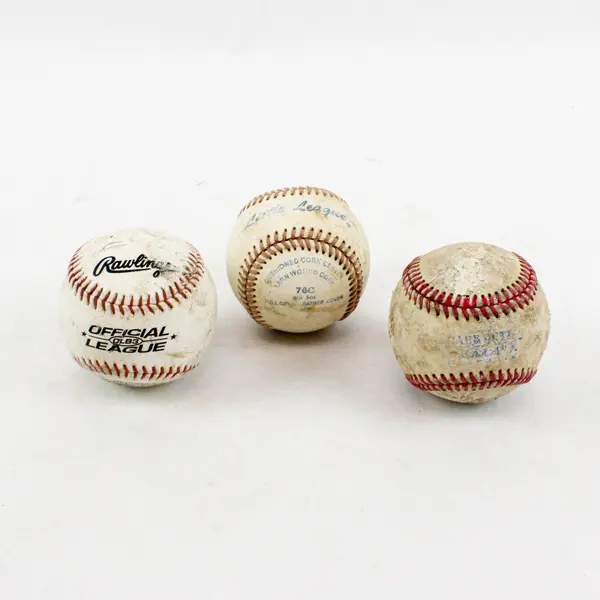 Lot of 8 Used Assorted Baseballs Rawlings & More Practice Display