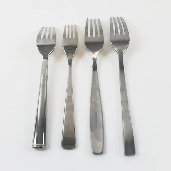 Lot of 4 Single Flatware Forks 7-8 Inch Used