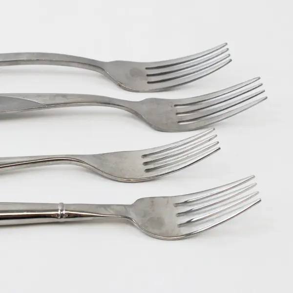 Lot of 4 Single Flatware Forks 7-8 Inch Used