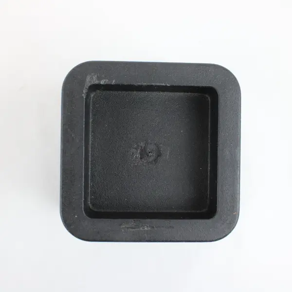 Set of 4 6-Inch Square Bed Risers Furniture Lifts Black Plastic