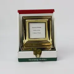 TrimMerry Stocking Holder Picture Frame Christmas Holiday Decor