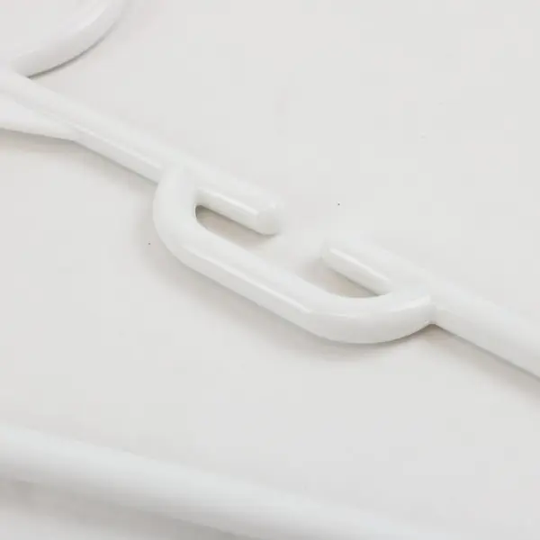 Lot of 10 Unbranded White Plastic Children's Clothes Hangers