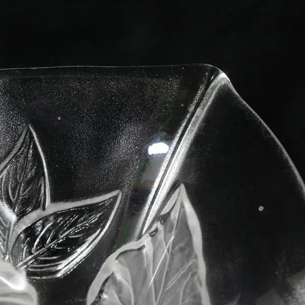 Mikasa Walther Glas Evita Etched Floral Bowl  Made in Germany 
