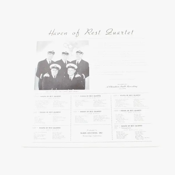 Christian Faith Recordings Haven of Rest Quartet Crew of the GoodShip Grace/12"
