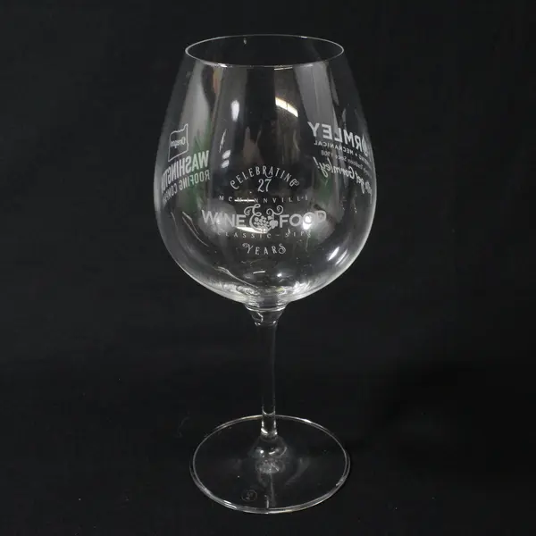Lot of 3 Glass Tech McMinnville 27th Wine & Food Classic Wine Glasses 