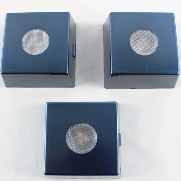 Lot of 3  Roman Inc Blue Lighted Display Bases 