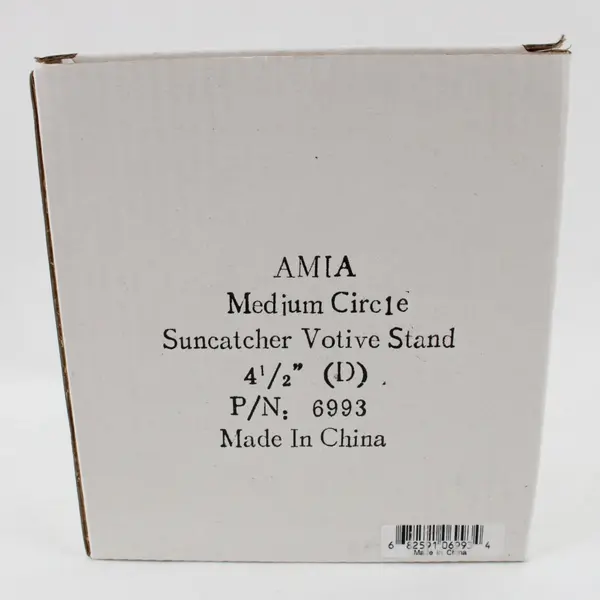 Amia 6993 Medium Circle Metal Votive Stand Freestanding Tabletop
