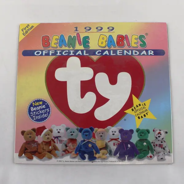Ty Beanie Babies First Edition 1999 Official Club Wall Calendar Sealed