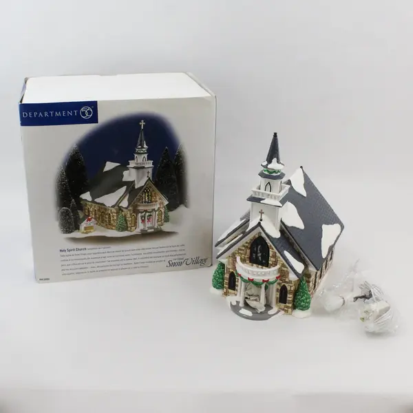 1999 Department 56 Snow Village Holy Spirit Church 56.55003