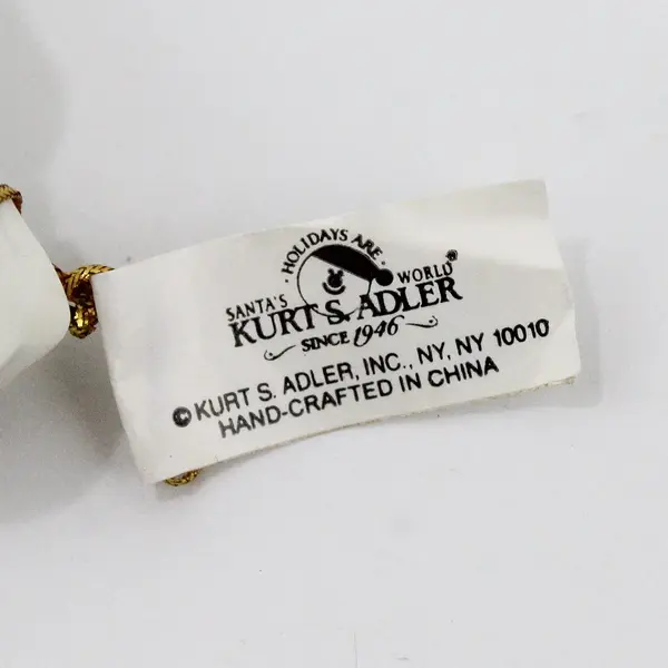 Kurt Adler Santa's World Porcelain Angel Ornaments Violin Accordion Lot 2 3"