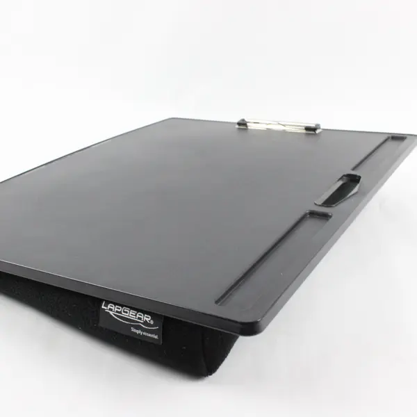 LapGear Jumbo Student Lap Desk Black Cushioned Clipboard Laptop Writing Board